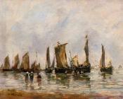 尤金 布丹 : Fishing Boats at Berck